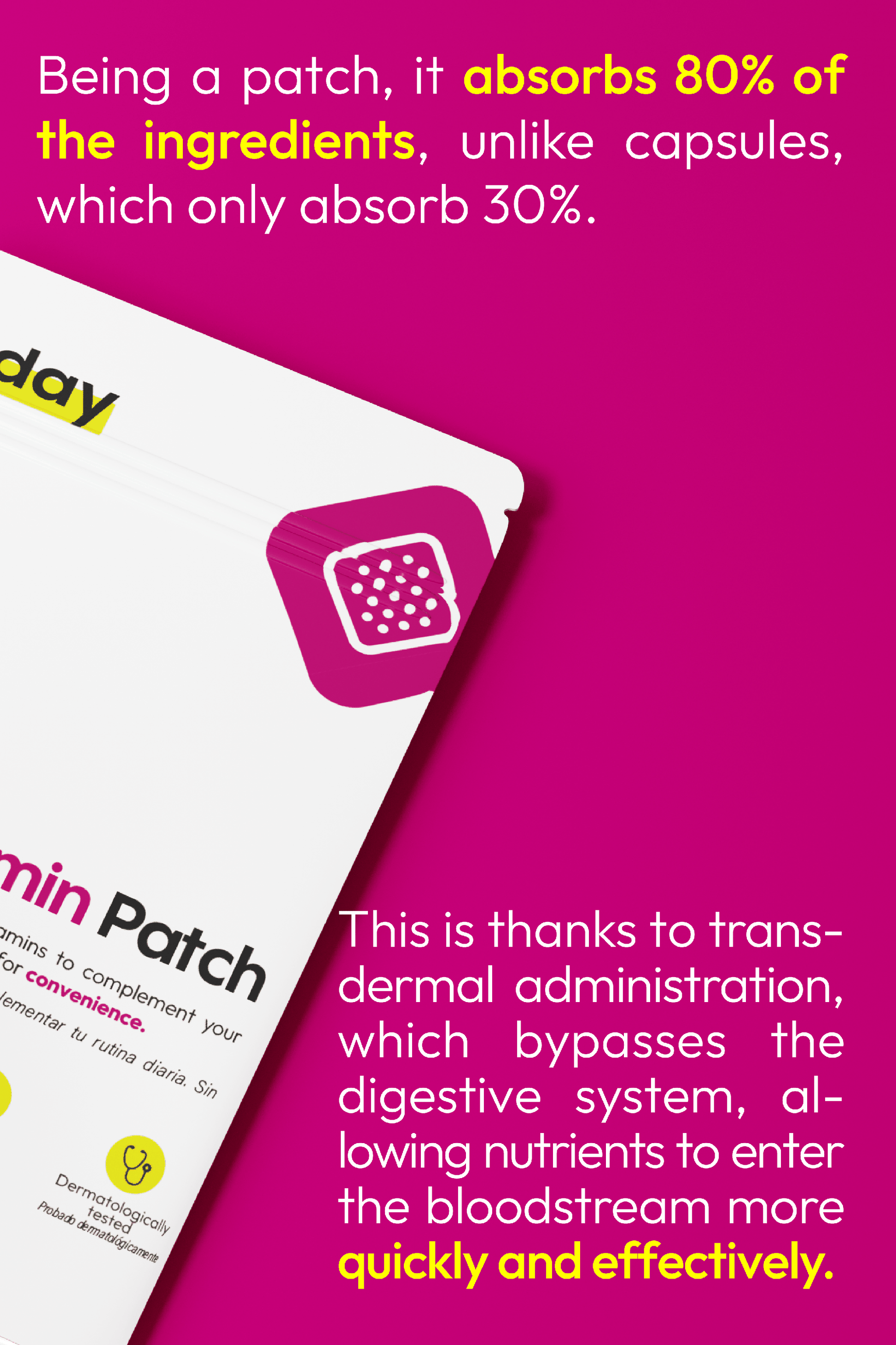 The Everyday Lab Multi-Vitamin Patch with biotin and zinc