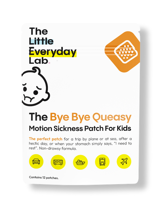 The Everyday Lab Bye Bye Queasy Patch for Kids for motion sickness relief