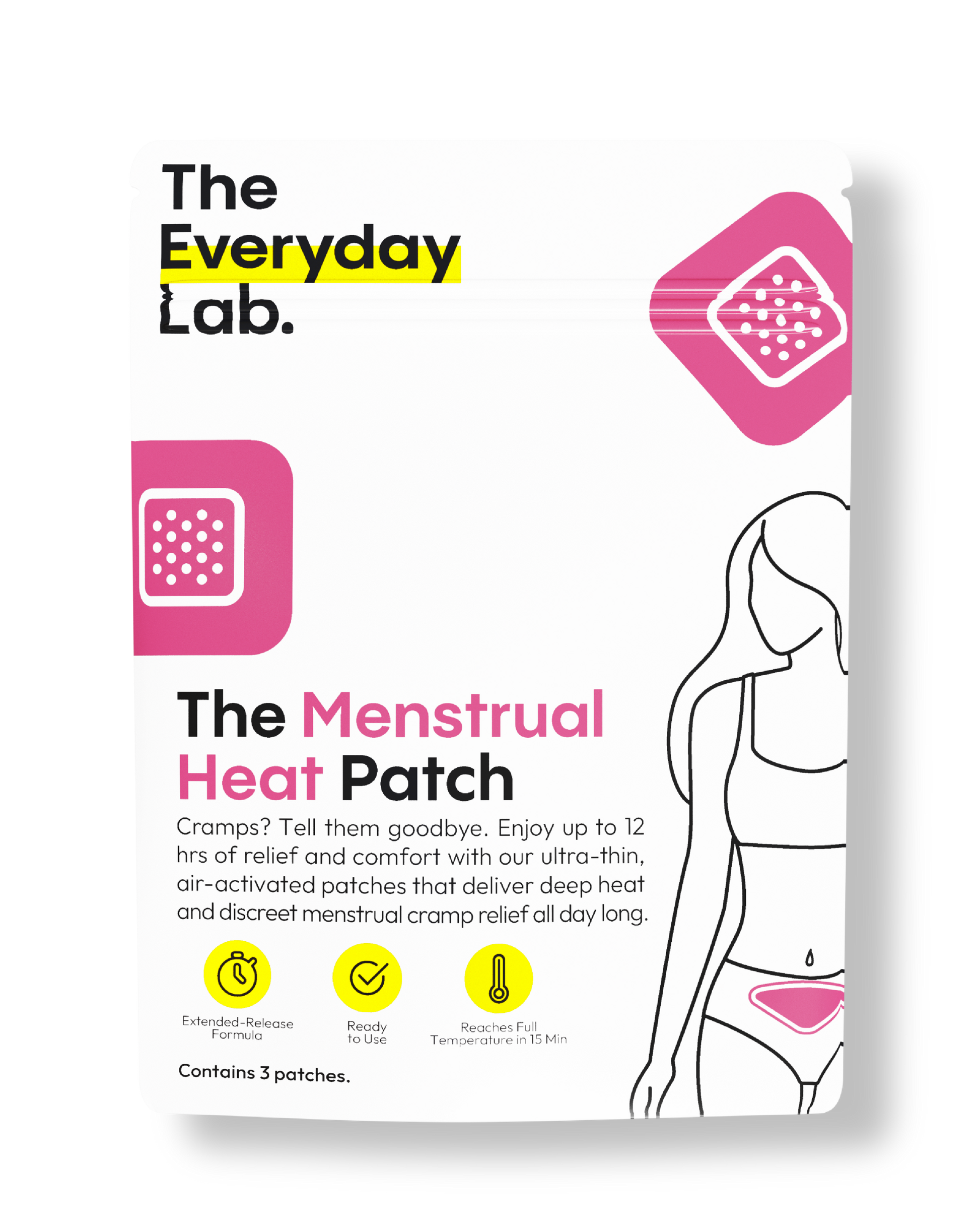 The Everyday Lab Menstrual Patch, heat patch for period cramps