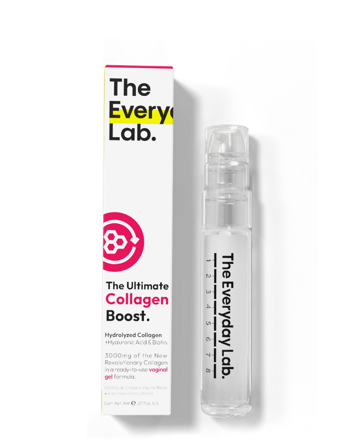 The Everyday Lab Ultimate Collagen Boost vaginal collagen gel in pump bottle for mucosal absorption