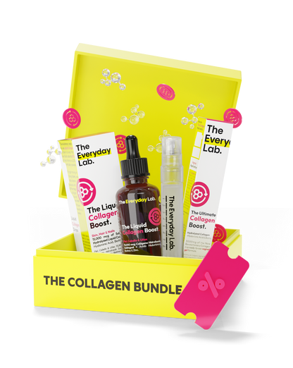 The Collagen Bundle set with Liquid Collagen Boost and Ultimate Collagen Boost for skin, hair, nails, joints, and intimate wellness