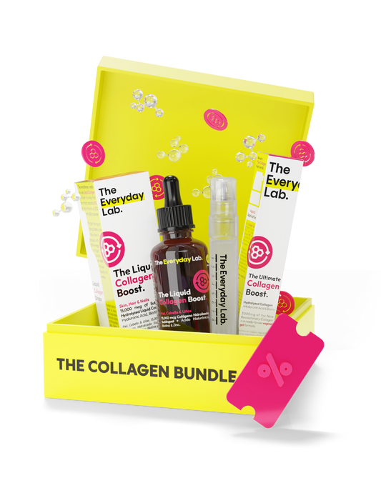 The Collagen Bundle set with Liquid Collagen Boost and Ultimate Collagen Boost for skin, hair, nails, joints, and intimate wellness