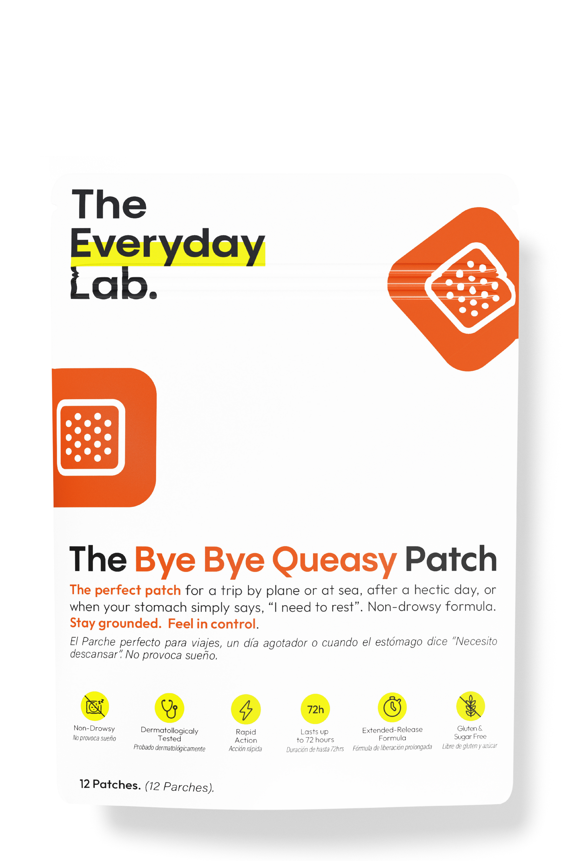The Everyday Lab Bye Bye Queasy Patch with ginger and vitamin B6