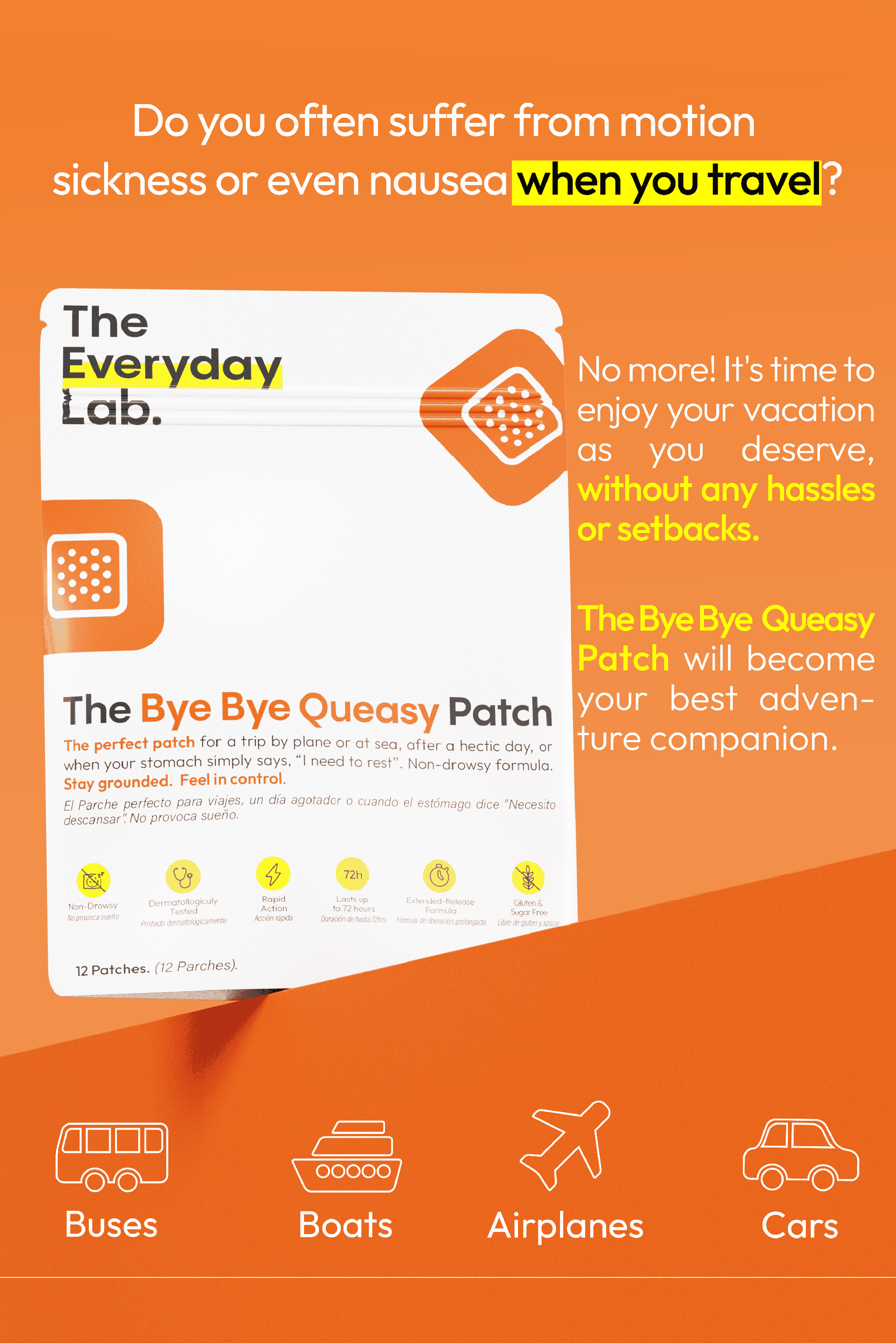 The Bye Bye Queasy Patch by The Everyday Lab