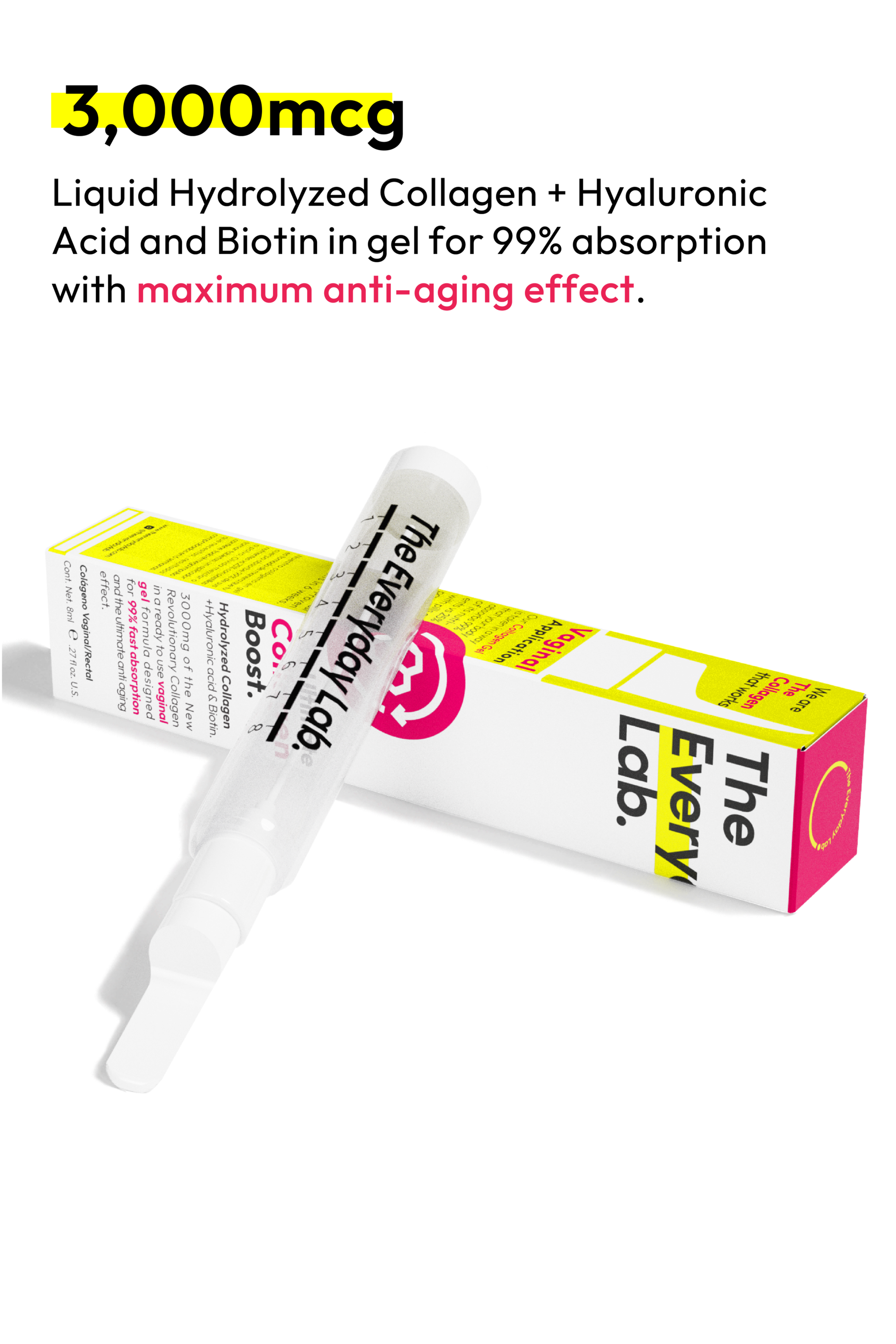Ultimate Collagen Boost vaginal collagen gel with hyaluronic acid and biotin