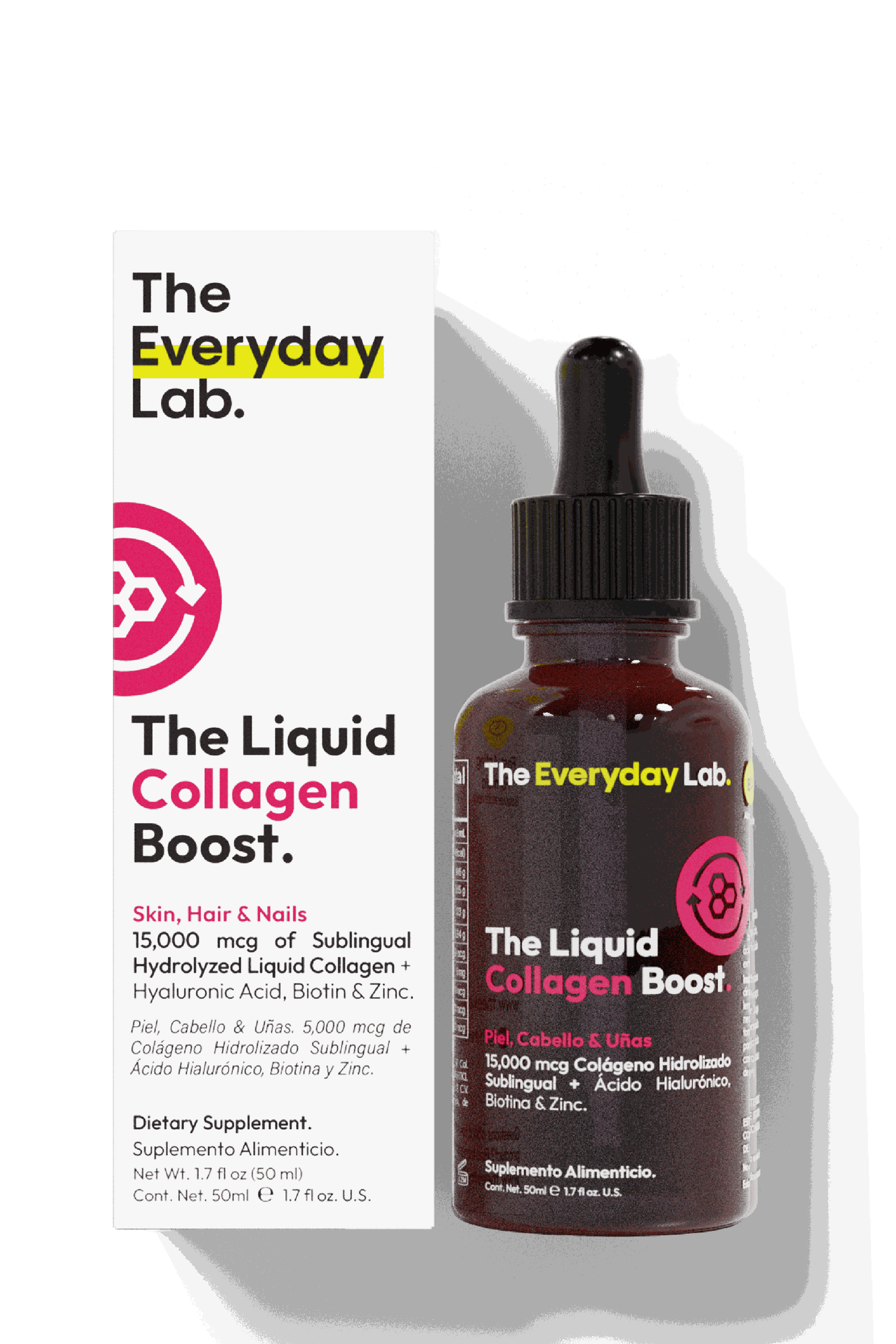 The Everyday Lab Liquid Collagen Boost sublingual collagen drops with biotin