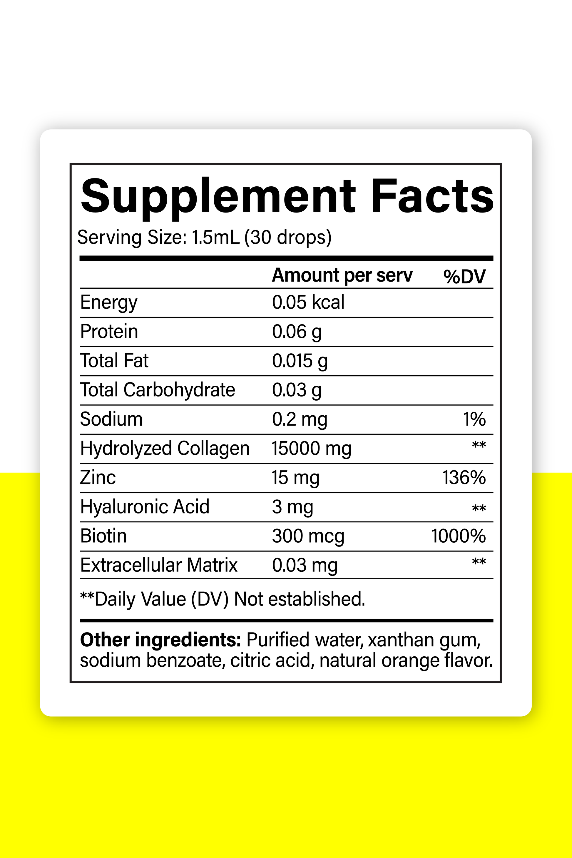 The Everyday Lab Liquid Collagen Boost liposomal collagen supplement